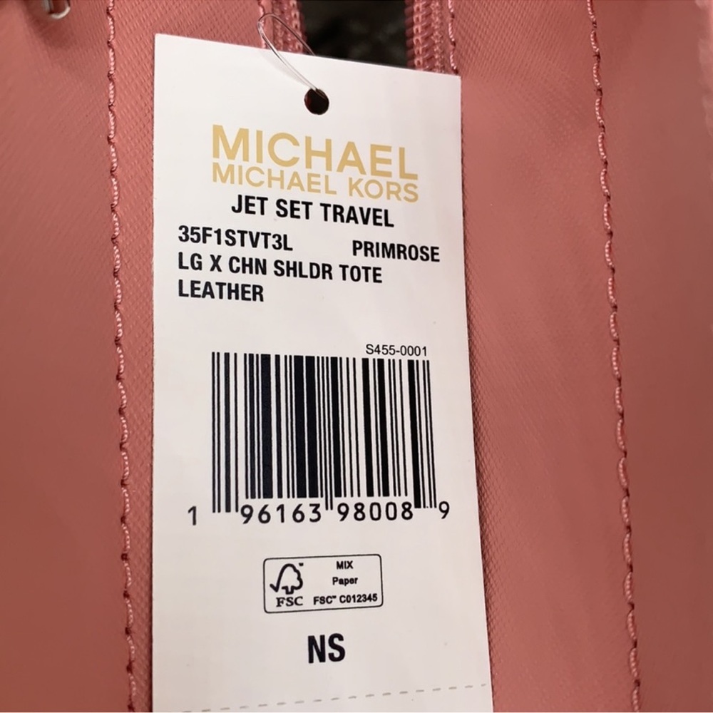 MICHAEL KORS
Jet Set Large X Chain Saffiano Leather Shoulder Tote 
PRIMROSE
NWT - Picture 4 of 16